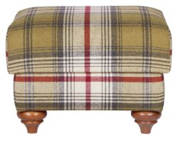 Heart of House - Argyll Footstool - Autumn Tartan